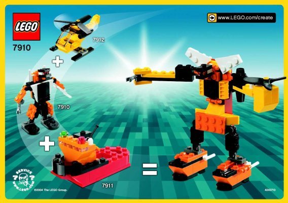 Building Instructions - LEGO - 7910 - ROBOT: Page 1