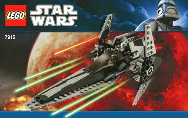 Building Instructions - LEGO - 7915 - Imperial V-wing Starfighter™: Page 1