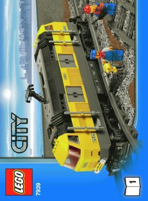 Building Instructions - LEGO - City - 7939 - Cargo Train: Page 1