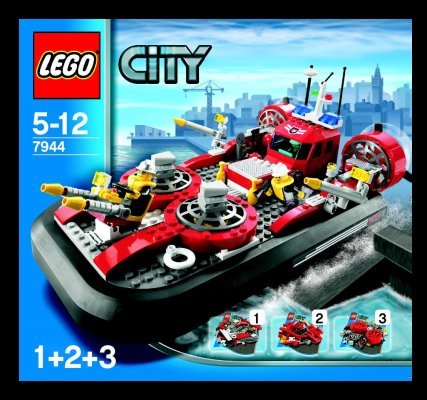 Building Instructions - LEGO - 7944 - Fire Hovercraft: Page 1