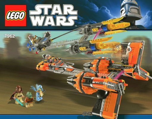 Building Instructions - LEGO - 7962 - Anakin's & Sebulba's Podracers™: Page 1