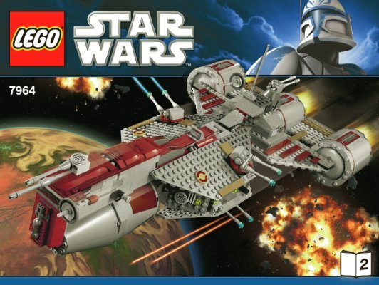 Building Instructions - LEGO - 7964 - Republic Frigate™: Page 1