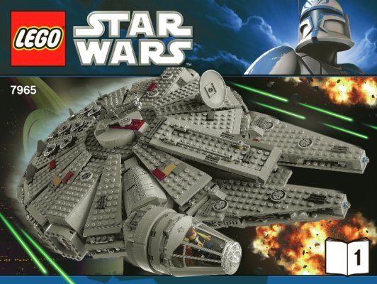 Building Instructions - LEGO - Star Wars - 7965 - Millennium Falcon™: Page 1