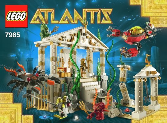 Building Instructions - LEGO - 7985 - City of Atlantis: Page 1