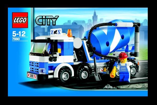 Building Instructions - LEGO - 7990 - Cement Mixer: Page 1