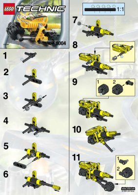 Building Instructions - LEGO - 8004 - DIRT BIKE: Page 1