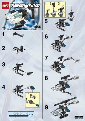 Building Instructions - LEGO - 8005 - ICE EXPLORER: Page 1