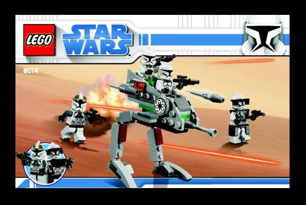 Building Instructions - LEGO - 8014 - Clone Walker™ Battle Pack: Page 1