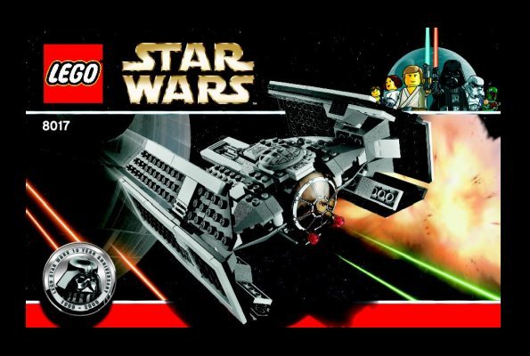 Building Instructions - LEGO - 8017 - Darth Vader's TIE Fighter™: Page 1