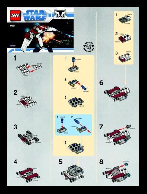 Building Instructions - LEGO - 8031 - Mini V-19 Torrent: Page 1