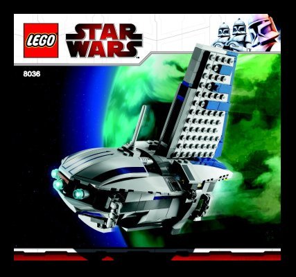 Building Instructions - LEGO - 8036 - Separatist Shuttle™: Page 1