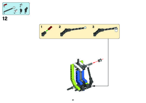 Building Instructions - LEGO - 8049 - Tractor with Log Loader: Page 1