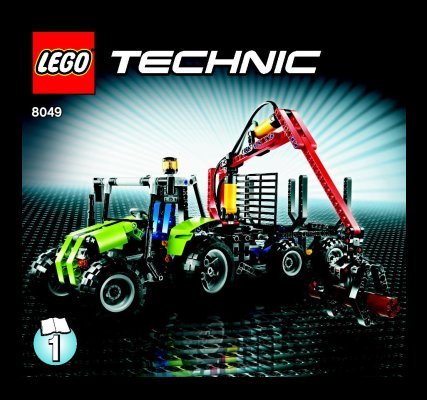 Building Instructions - LEGO - 8049 - Tractor with Log Loader: Page 1