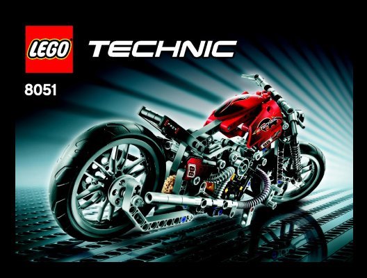 Building Instructions - LEGO - 8051 - Motorbike: Page 1