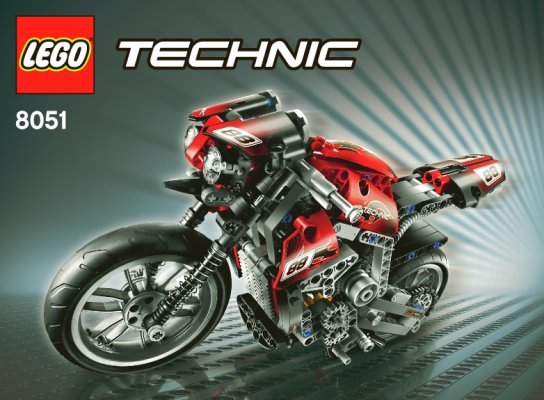 Building Instructions - LEGO - 8051 - Motorbike: Page 1