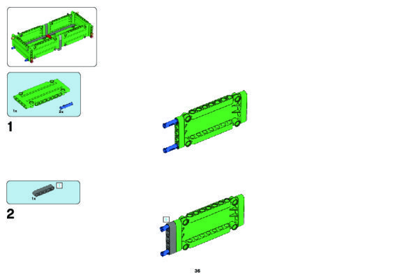 Building Instructions - LEGO - 8063 - Tractor with Trailer: Page 1