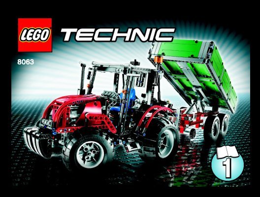 Building Instructions - LEGO - 8063 - Tractor with Trailer: Page 1