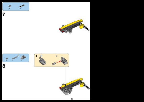 Building Instructions - LEGO - 8069 - Backhoe Loader: Page 1