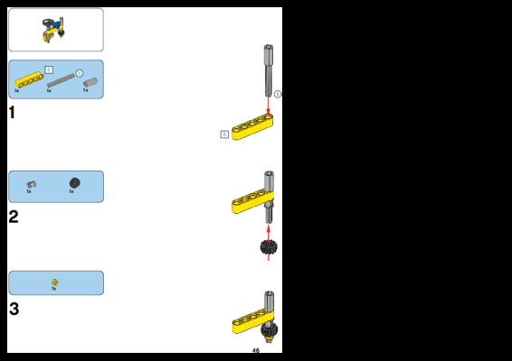 Building Instructions - LEGO - 8069 - Backhoe Loader: Page 1