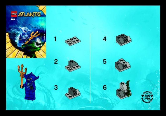 Building Instructions - LEGO - 8073 - Manta Warrior: Page 1