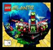 Building Instructions - LEGO - 8077 - Atlantis Exploration HQ: Page 1