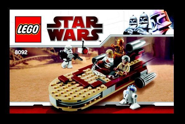 Building Instructions - LEGO - 8092 - Luke's Landspeeder™: Page 1