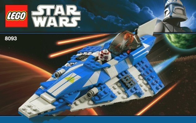 Building Instructions - LEGO - 8093 - Plo Koon's Jedi Starfighter™: Page 1