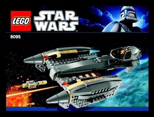 Building Instructions - LEGO - 8095 - General Grievous' Starfighter™: Page 1