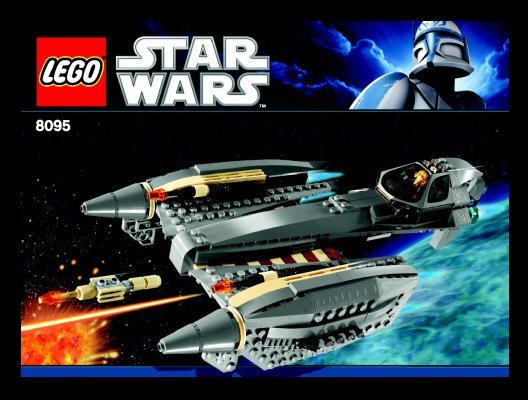 Building Instructions - LEGO - 8095 - General Grievous' Starfighter™: Page 1