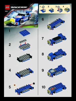 Building Instructions - LEGO - 8120 - Rally Sprinter: Page 1