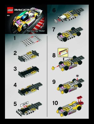 Building Instructions - LEGO - 8131 - Raceway Rider: Page 1