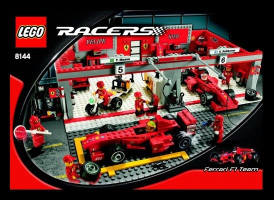 Building Instructions - LEGO - 8144 - Ferrari F1 Team: Page 1