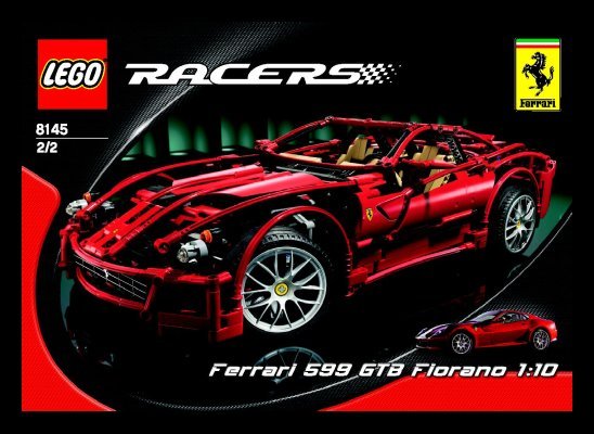 Building Instructions - LEGO - 8145 - Ferrari 599 GTB Fiorano: Page 1