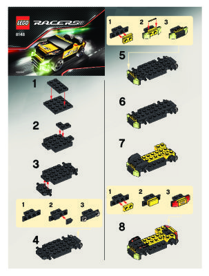 Building Instructions - LEGO - 8148 - EZ-Roadster: Page 1