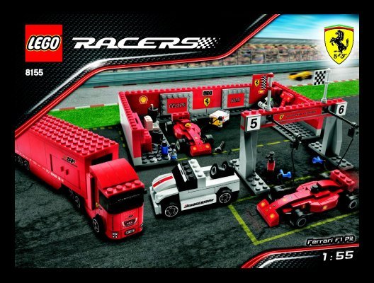 Building Instructions - LEGO - 8155 - Ferrari F1 Pit: Page 1