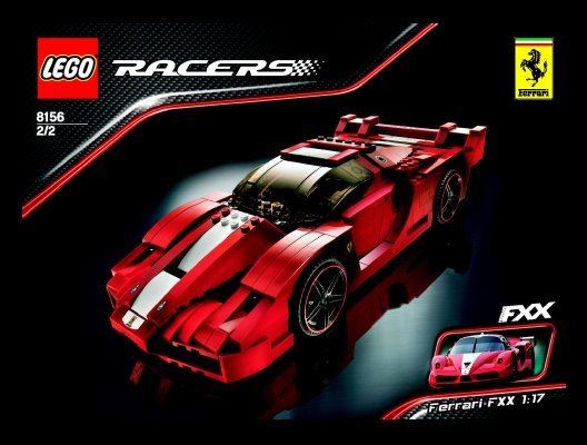 Building Instructions - LEGO - 8156 - Ferrari FXX 1:17: Page 1