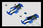 Building Instructions - LEGO - 8163 - Blue Sprinter: Page 9