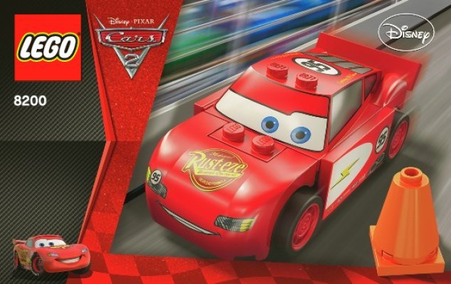 Building Instructions - LEGO - Cars - 8200 - Radiator Springs Lightning McQueen: Page 1