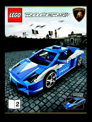 Building Instructions - LEGO - 8214 - Gallardo LP 560-4 Polizia: Page 1