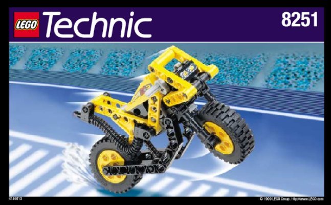 Building Instructions - LEGO - 8251 - Motorbike: Page 1