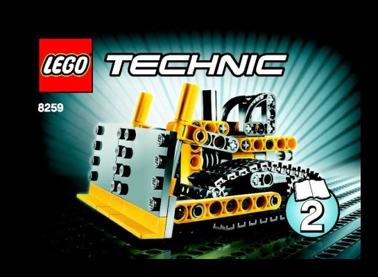 Building Instructions - LEGO - 8259 - Mini Bulldozer: Page 1