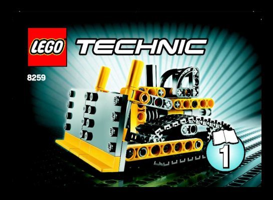 Building Instructions - LEGO - 8259 - Mini Bulldozer: Page 1