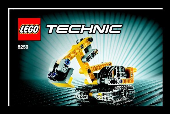 Building Instructions - LEGO - 8259 - Mini Bulldozer: Page 1