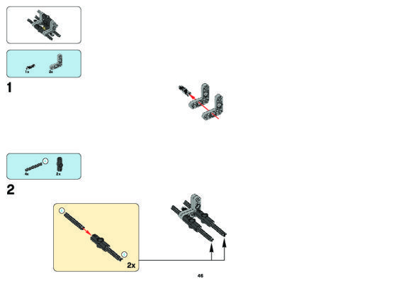 Building Instructions - LEGO - 8265 - Front Loader: Page 1