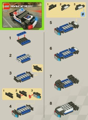 Building Instructions - LEGO - 8301 - Urban Enforcer: Page 1