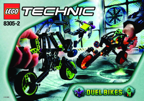 Building Instructions - LEGO - 8305 - Duel Bikes: Page 1