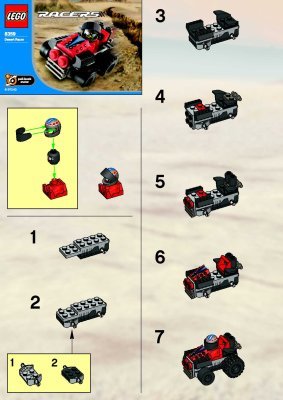 Building Instructions - LEGO - 8359 - Desert Racer: Page 1