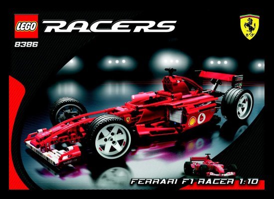 Building Instructions - LEGO - 8386 - Ferrari F1 Racer 1:10: Page 1