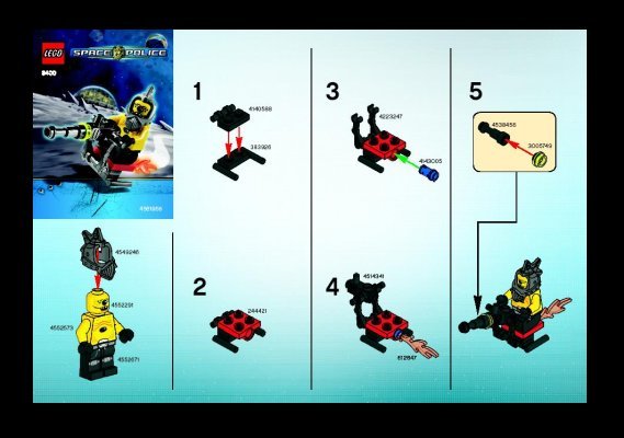 Building Instructions - LEGO - 8400 - Space Speeder: Page 1