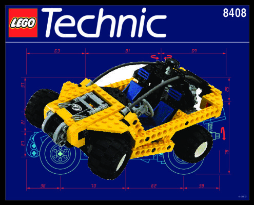 Building Instructions - LEGO - 8408 - BUGGY: Page 1